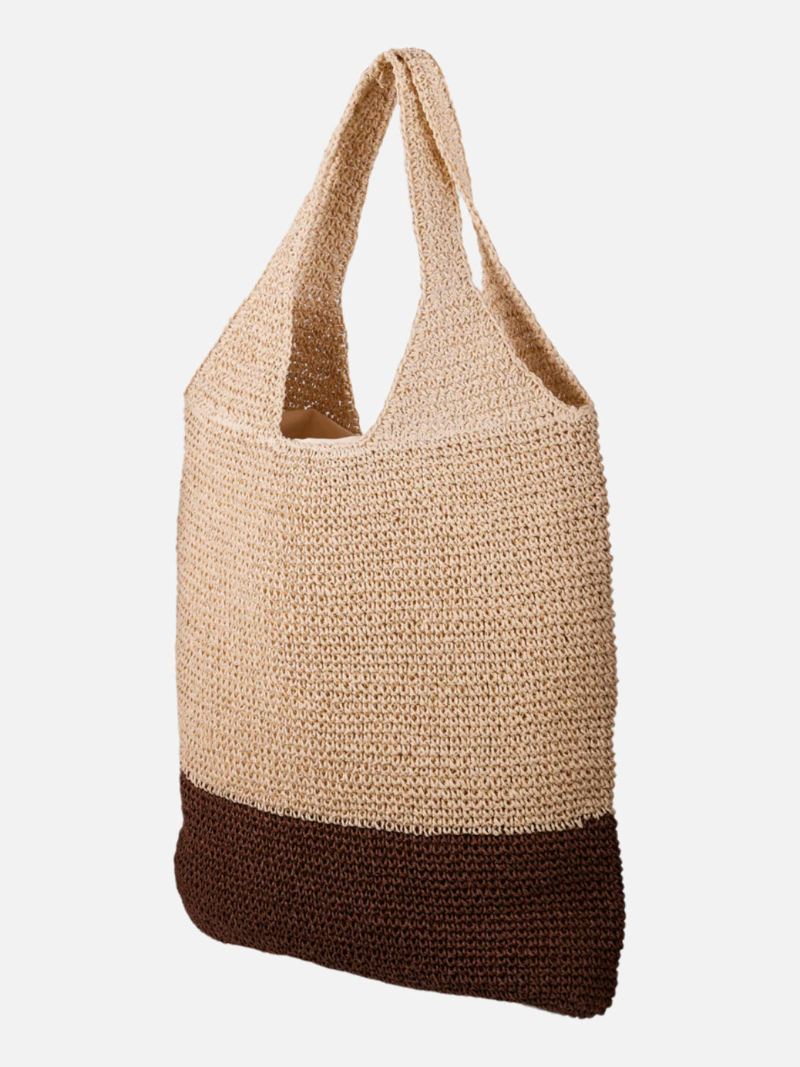 Oversized straw bag