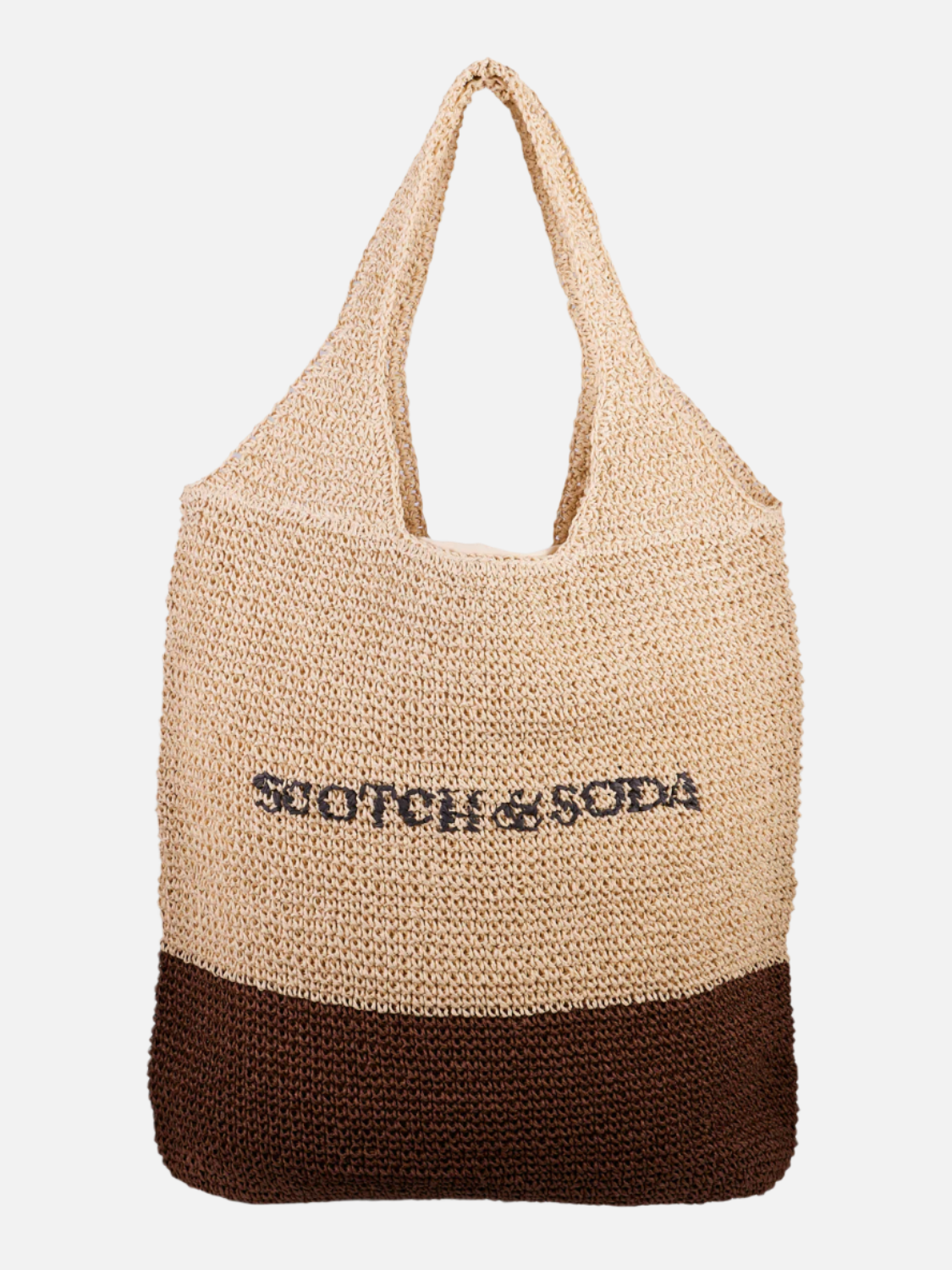 Oversized straw bag