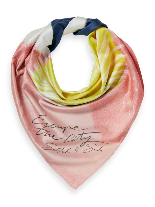 Abstract sun foulard