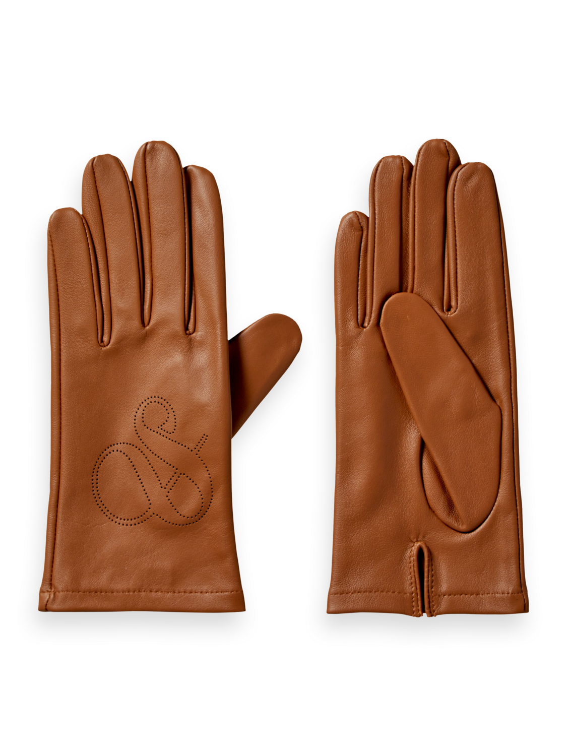 Perforated leather gloves