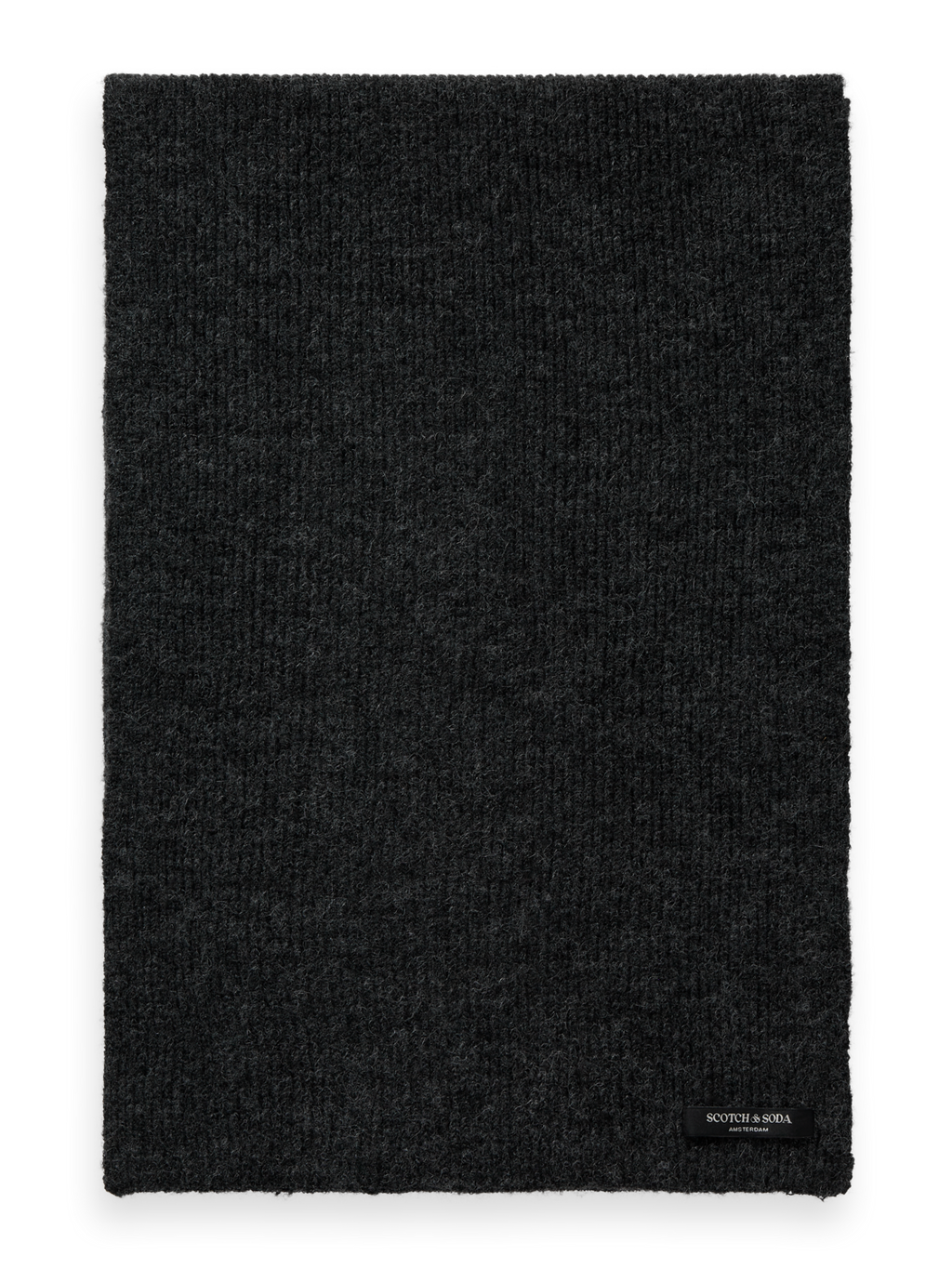 Logo knitted scarf