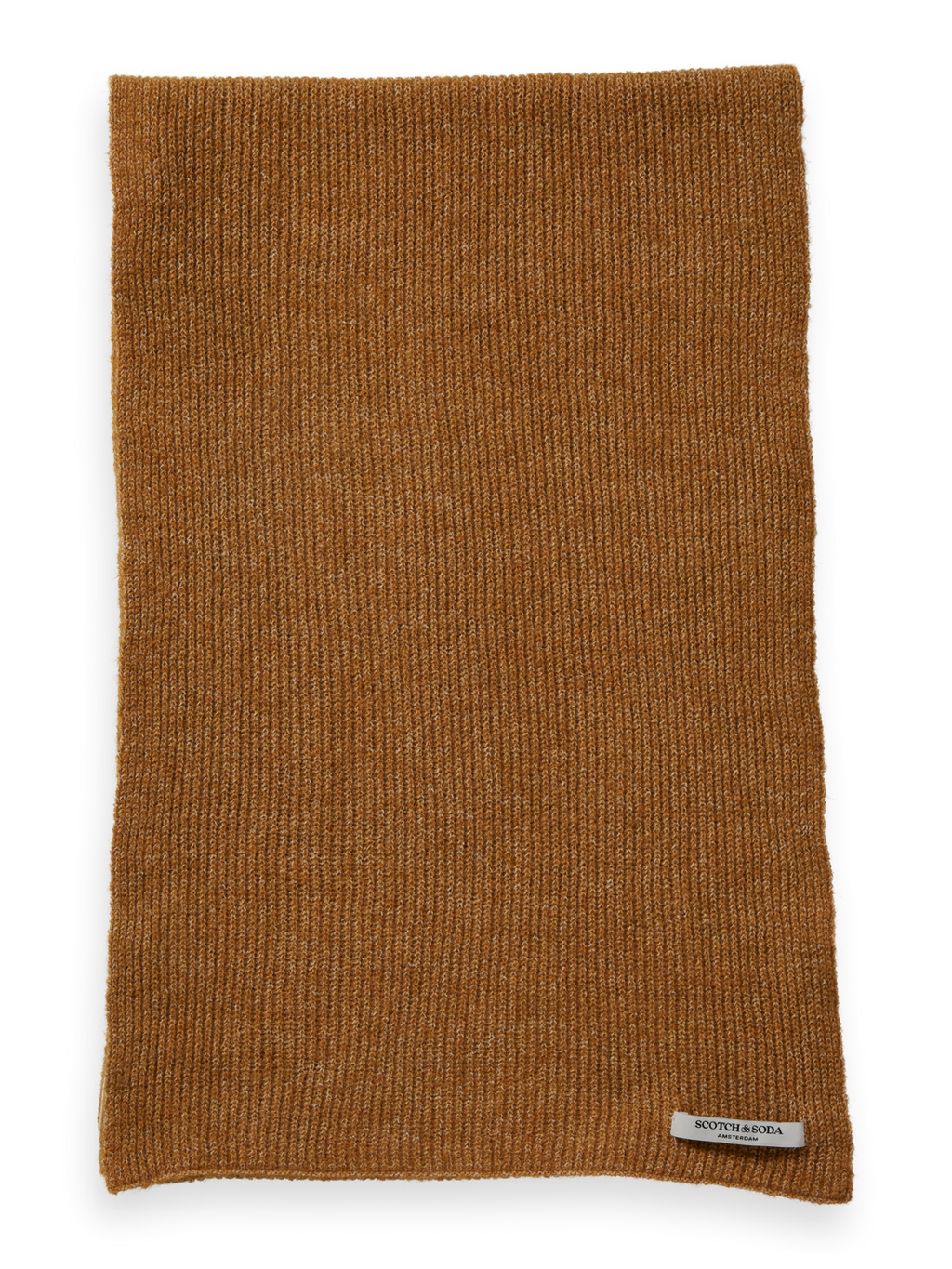 Logo knitted scarf