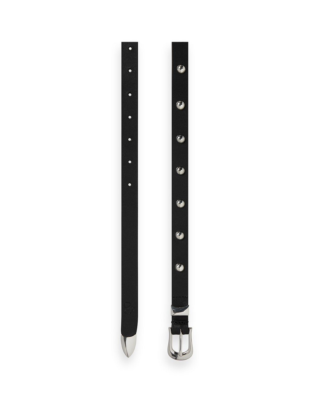 Studded leather belt
