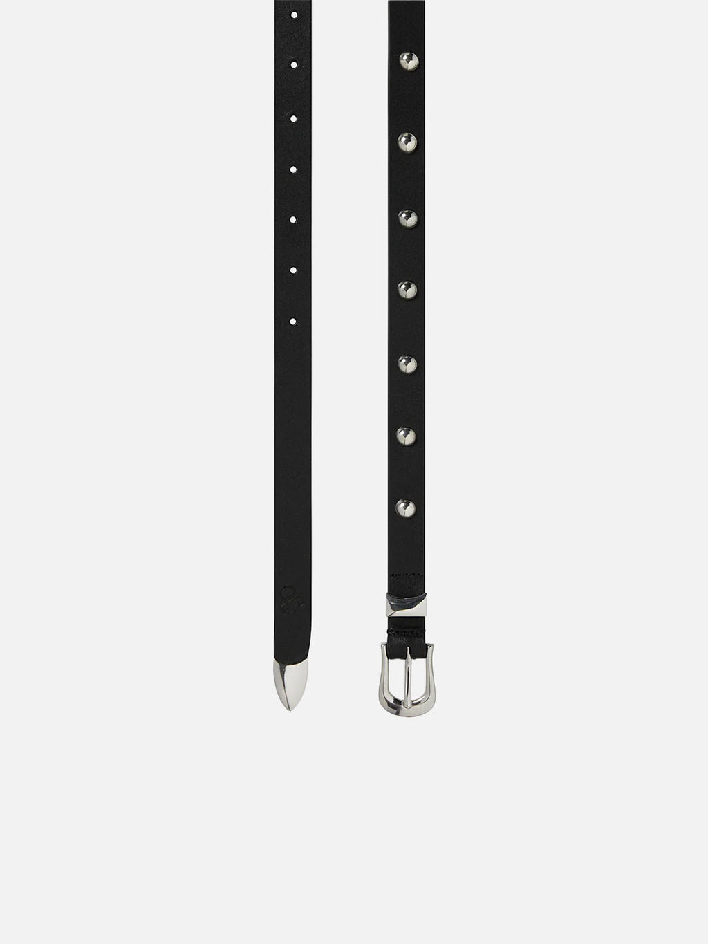 Studded leather belt