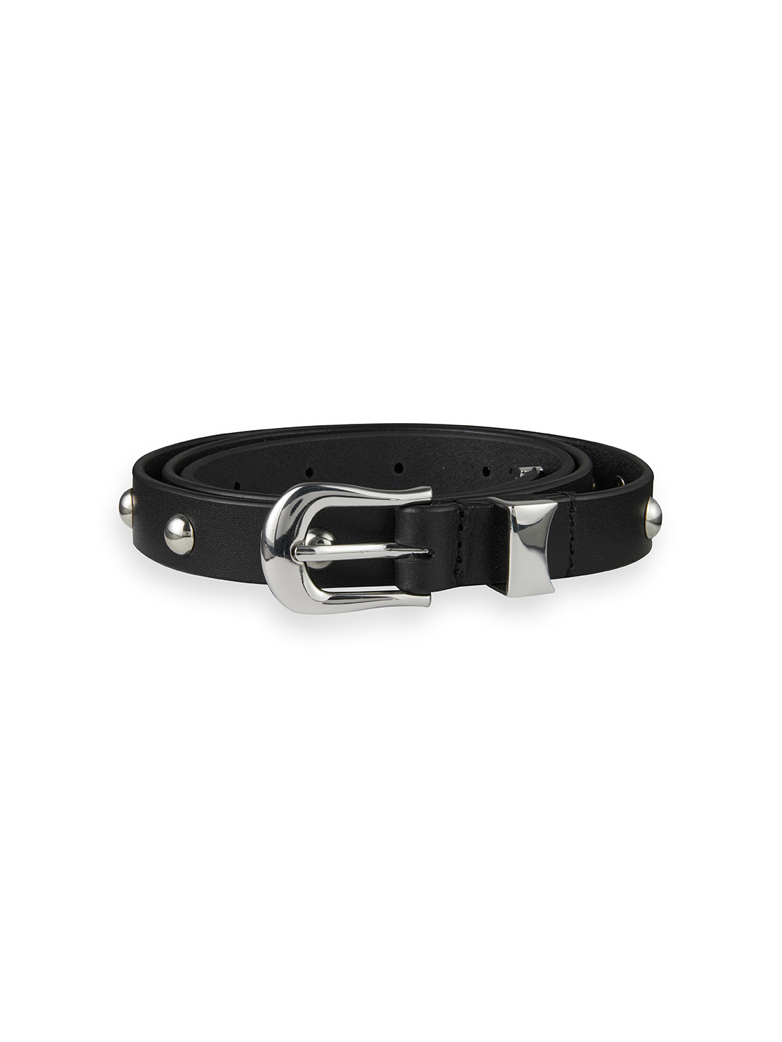 Studded leather belt