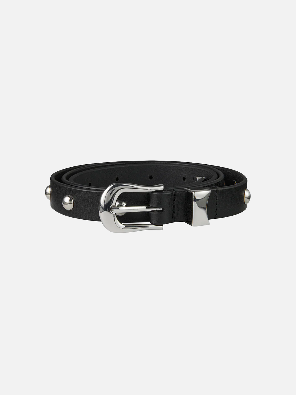 Studded leather belt