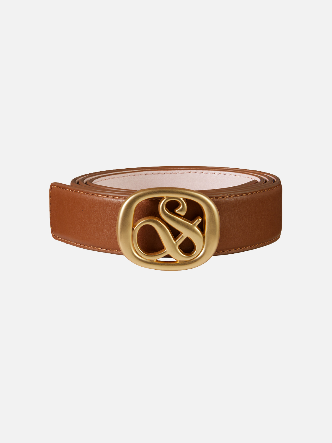 Reversible Ampersand belt - COGNAC