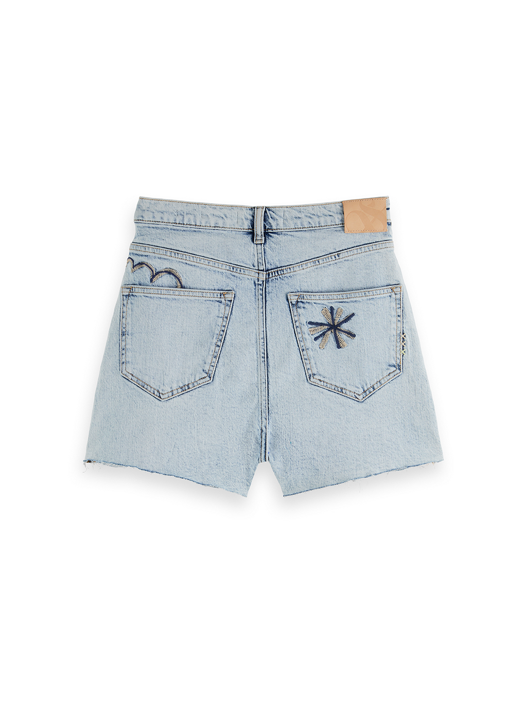 The Ray Embroidered Denim Short