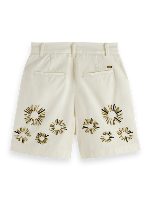 Embellished high rise  shorts