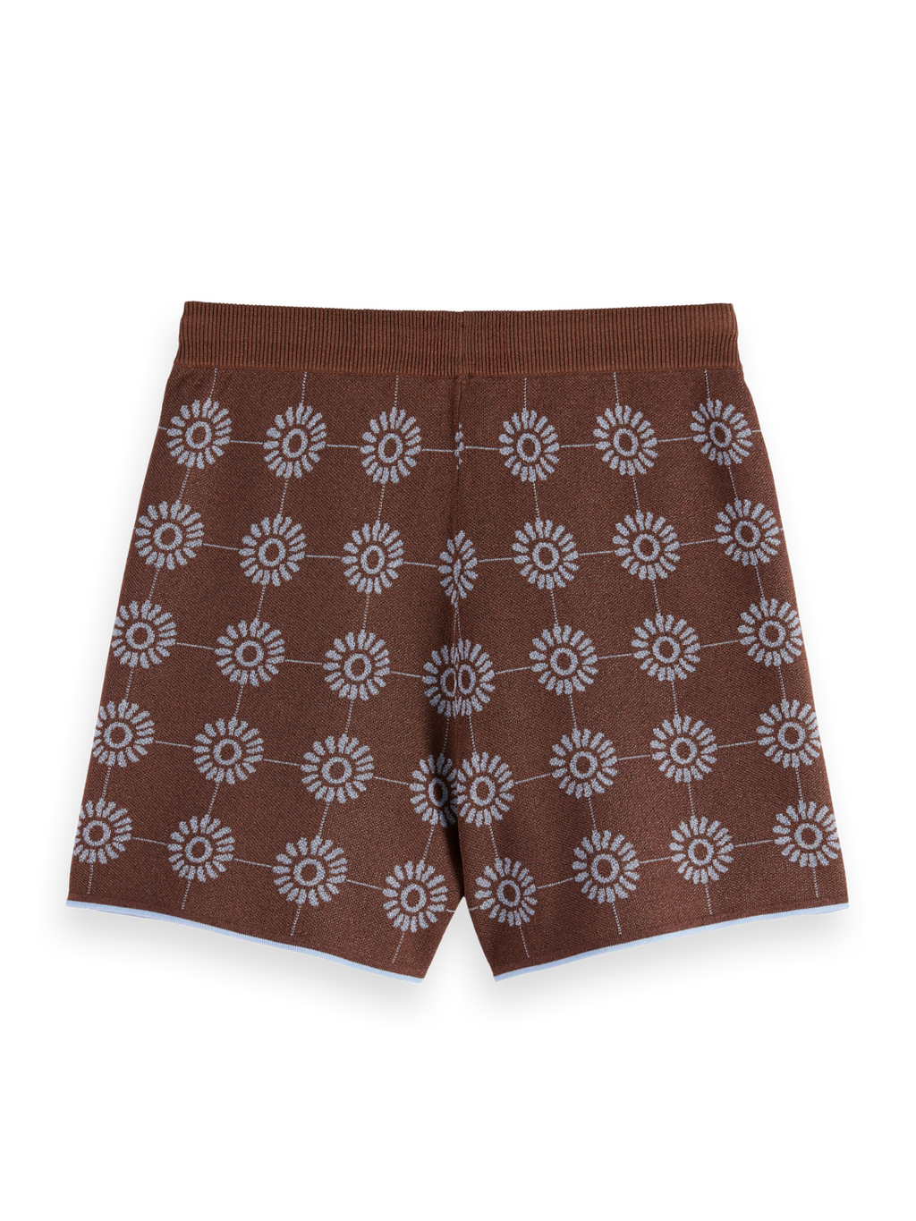Jacquard knitted shorts