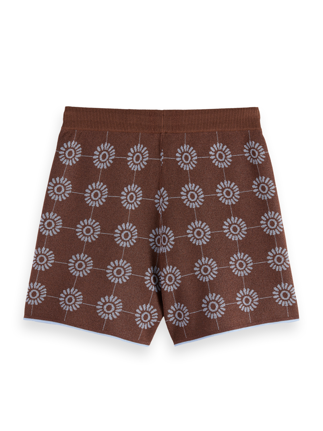 Jacquard knitted shorts