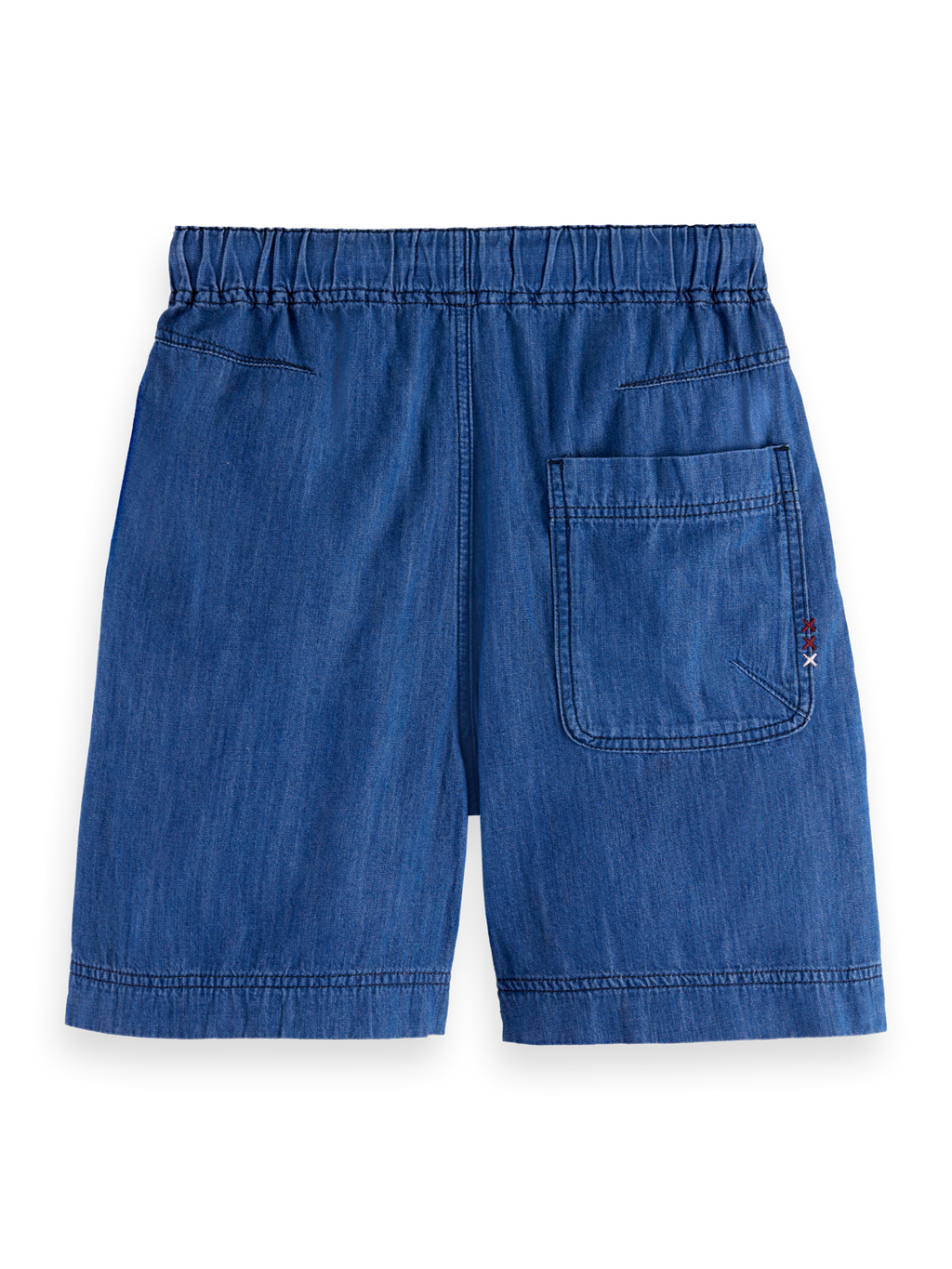 Utility Light Denim Shorts