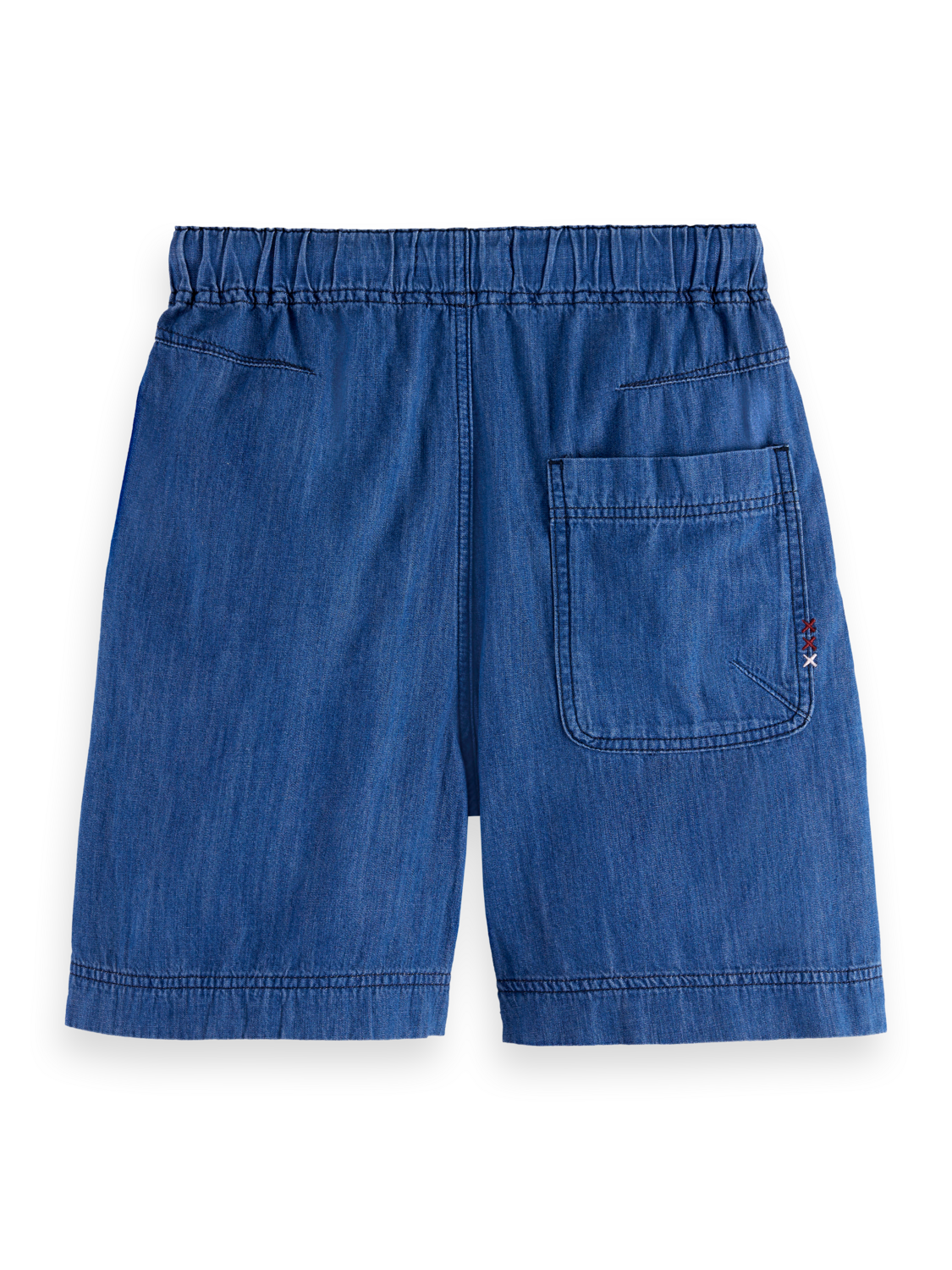 Utility Light Denim Shorts