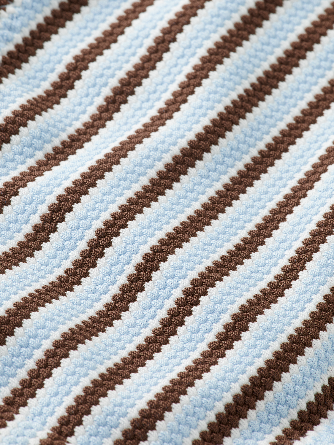 Textured stripe bikini top
