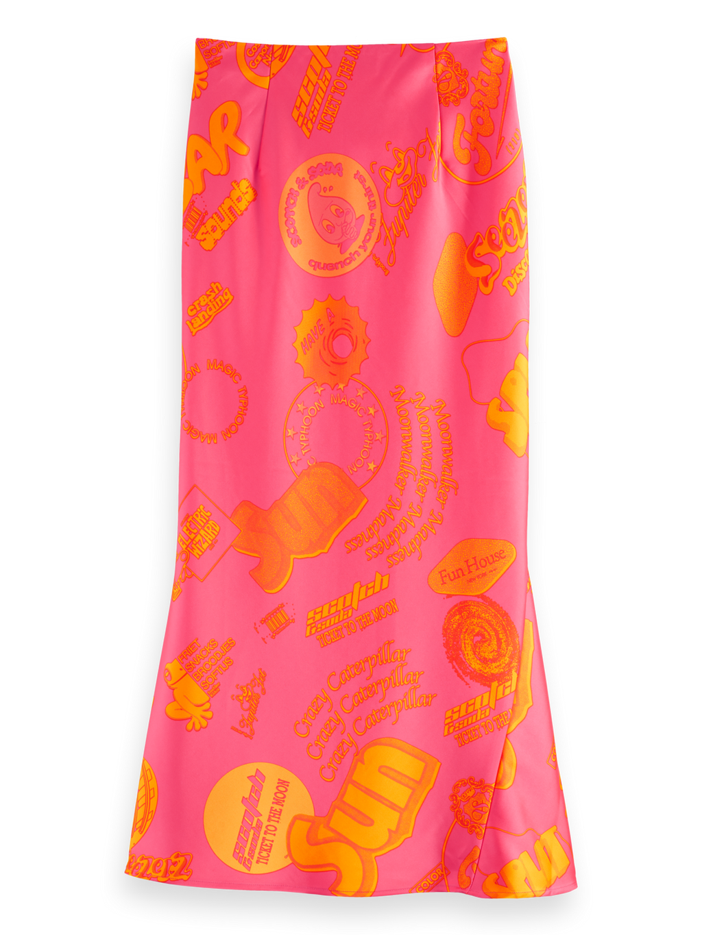 Satin Midi Skirt