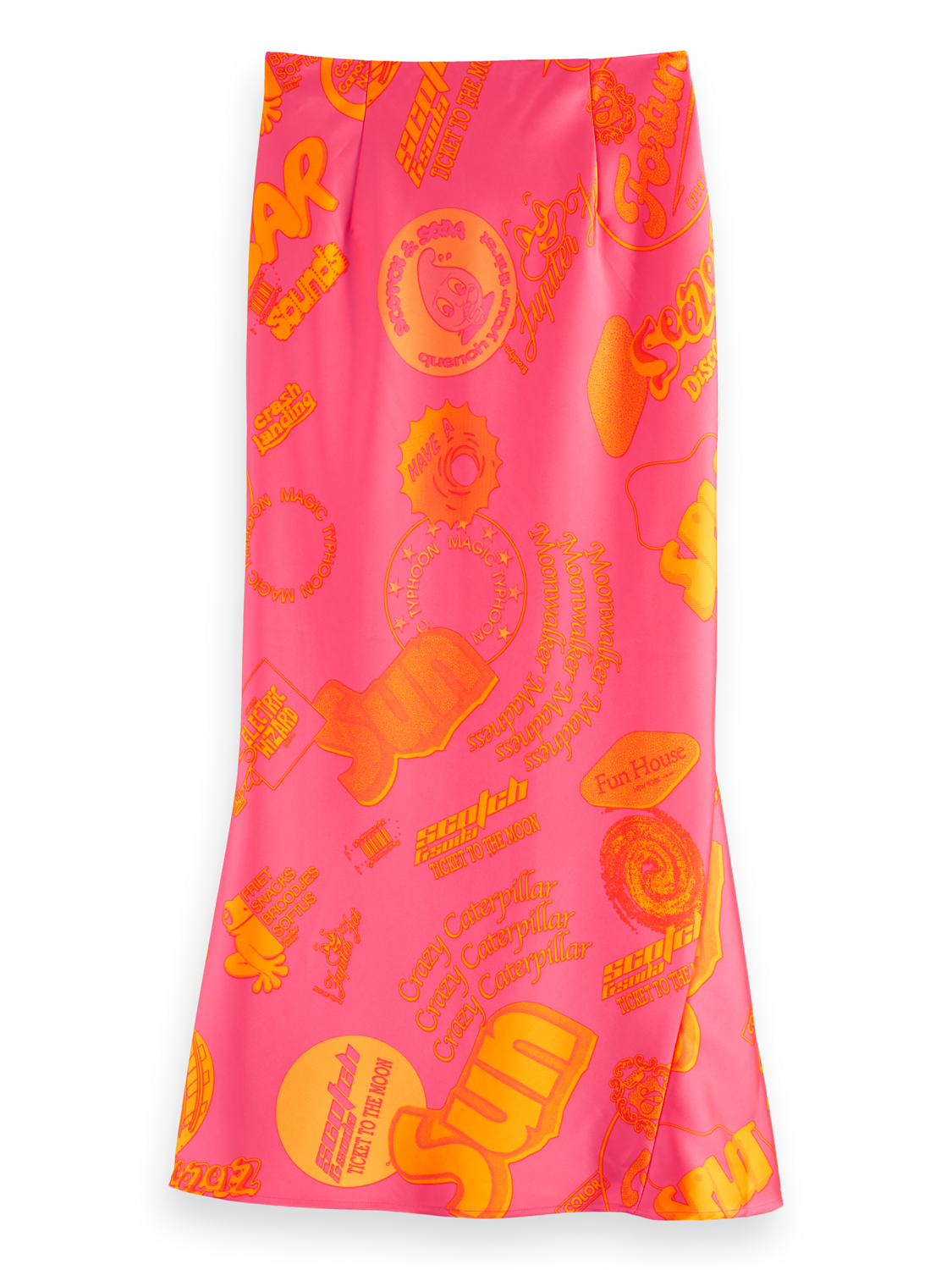 Satin Midi Skirt