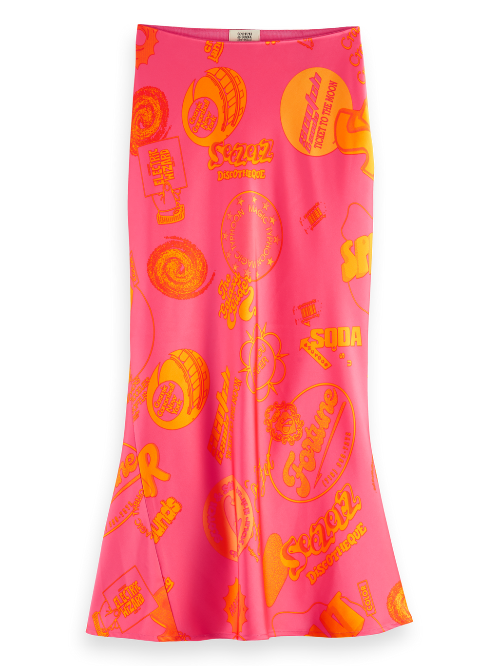 Satin Midi Skirt