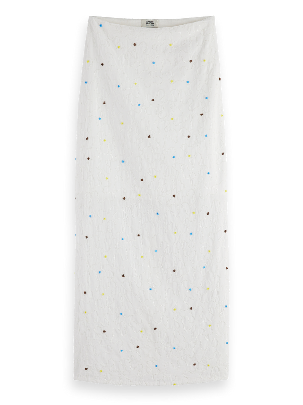 Beaded tube midi skirt