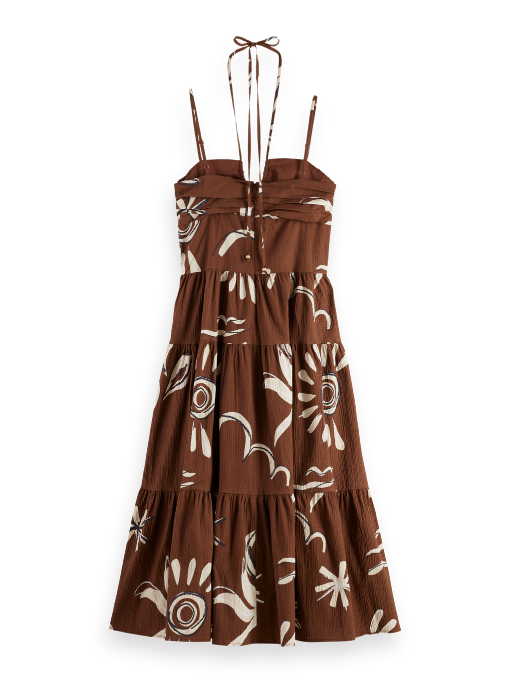 seersucker midi dress