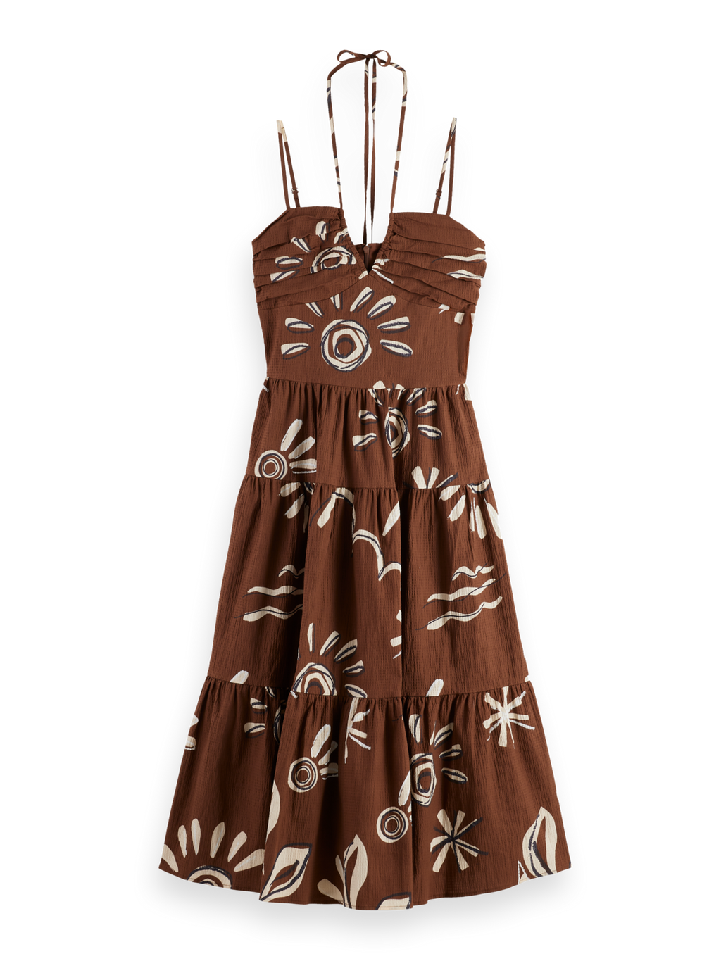 seersucker midi dress