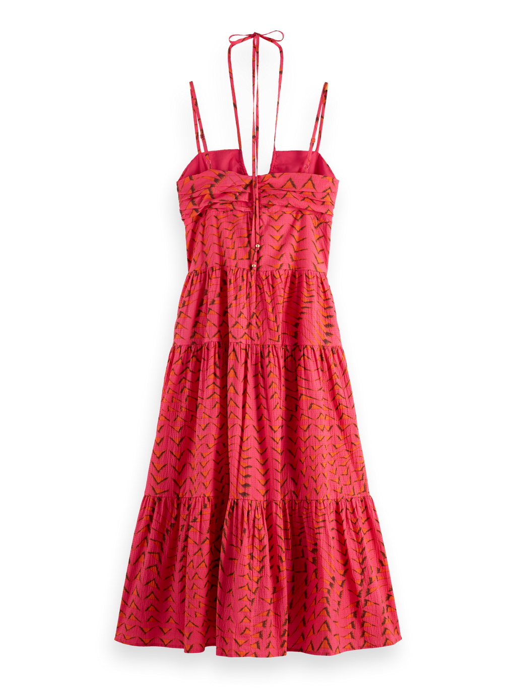 seersucker midi dress