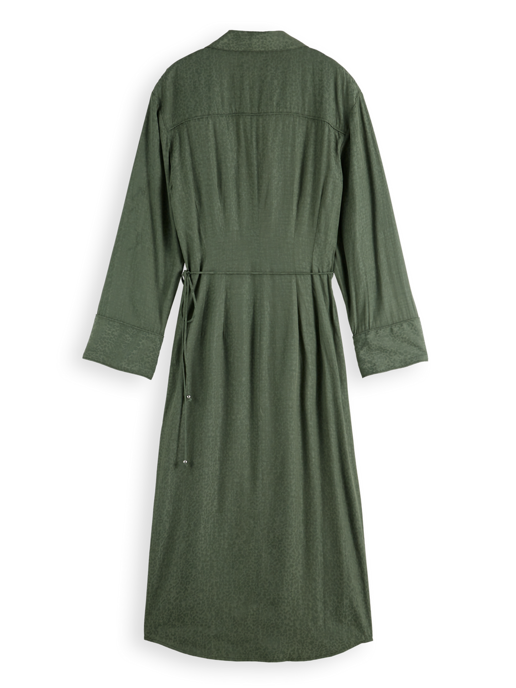 Draped midi wrapdress