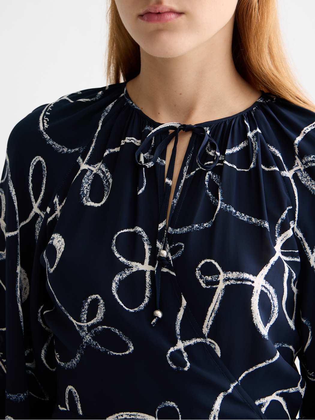 Midi wrap dress with key hole – Scotch & Soda Amsterdam