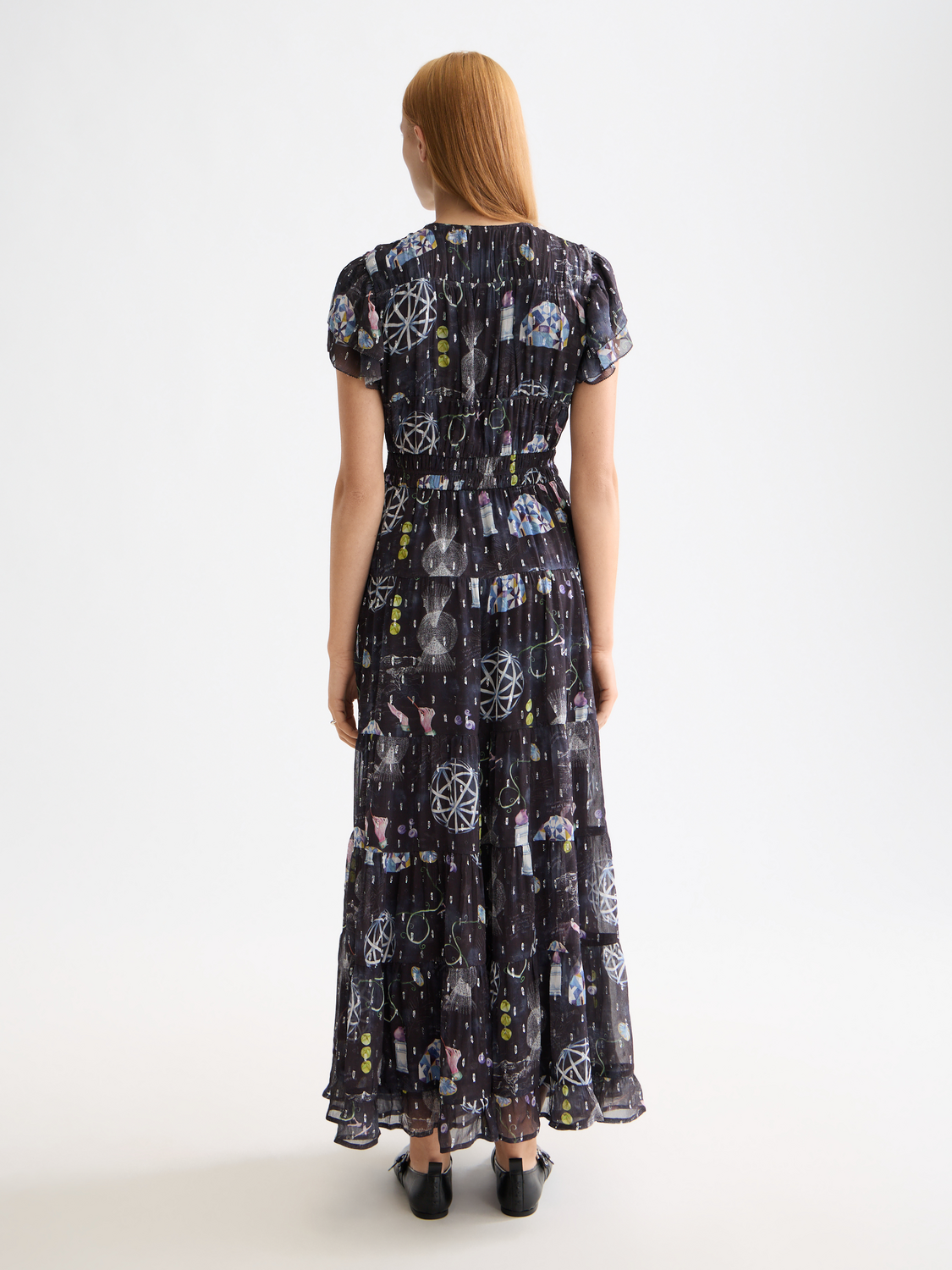 Gathered maxi dress