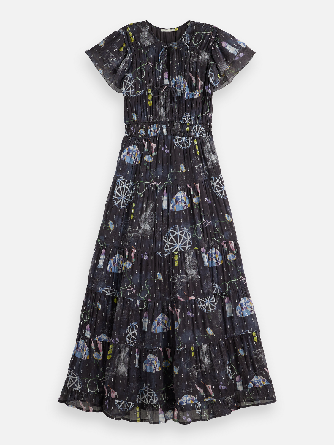 Gathered maxi dress
