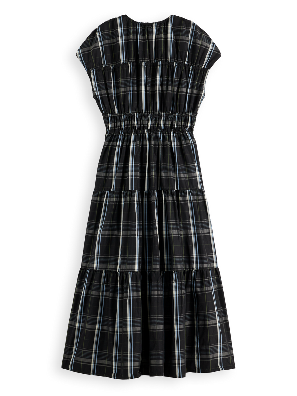 Gathered Taffeta midi dress