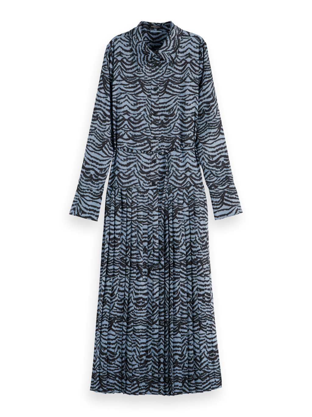 Belted shirt midi dress