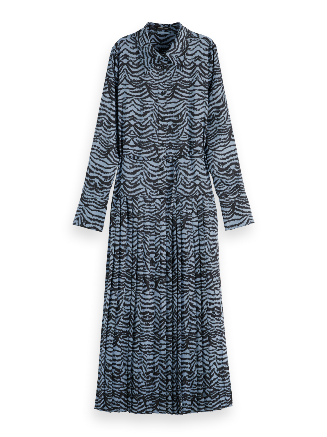 Belted shirt midi dress