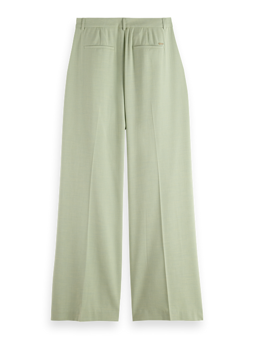 Rose high-rise wide-leg pants