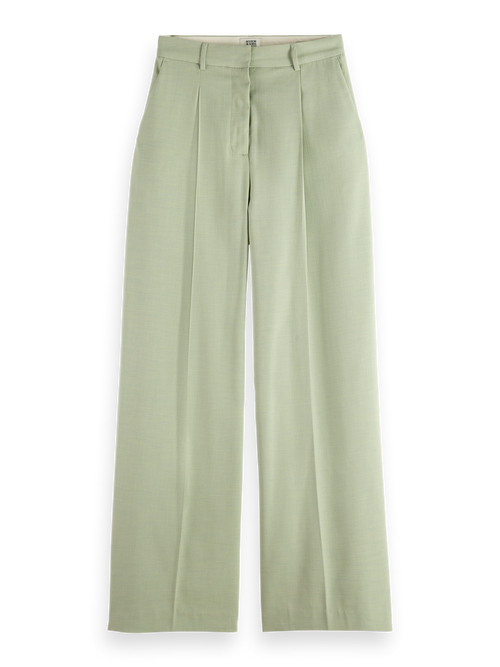 Rose high-rise wide-leg pants