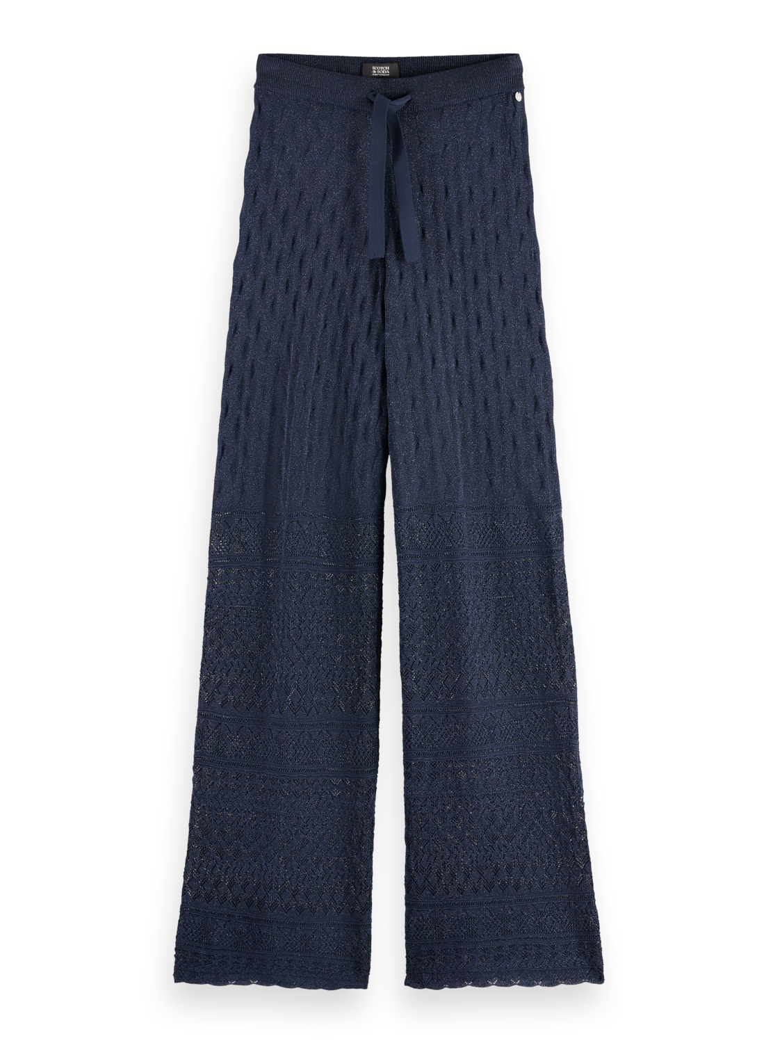Metallic Knitted Trousers