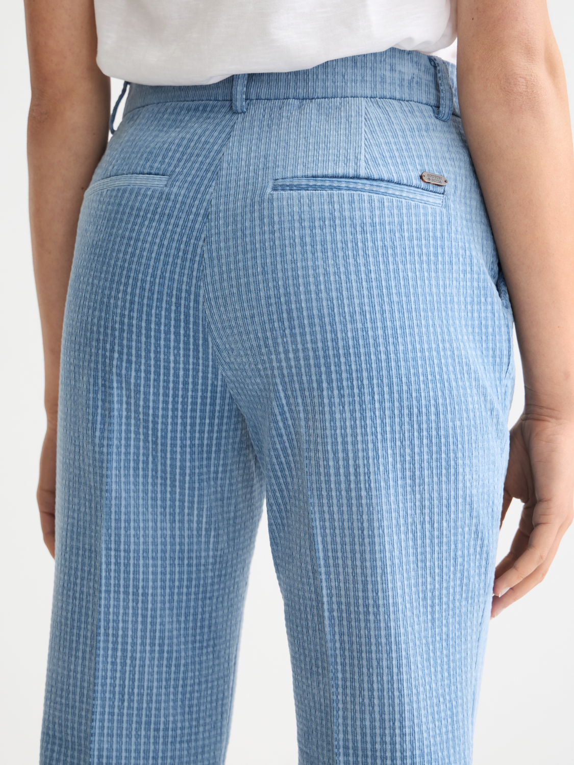 Violet high rise flare leg corduroy pant