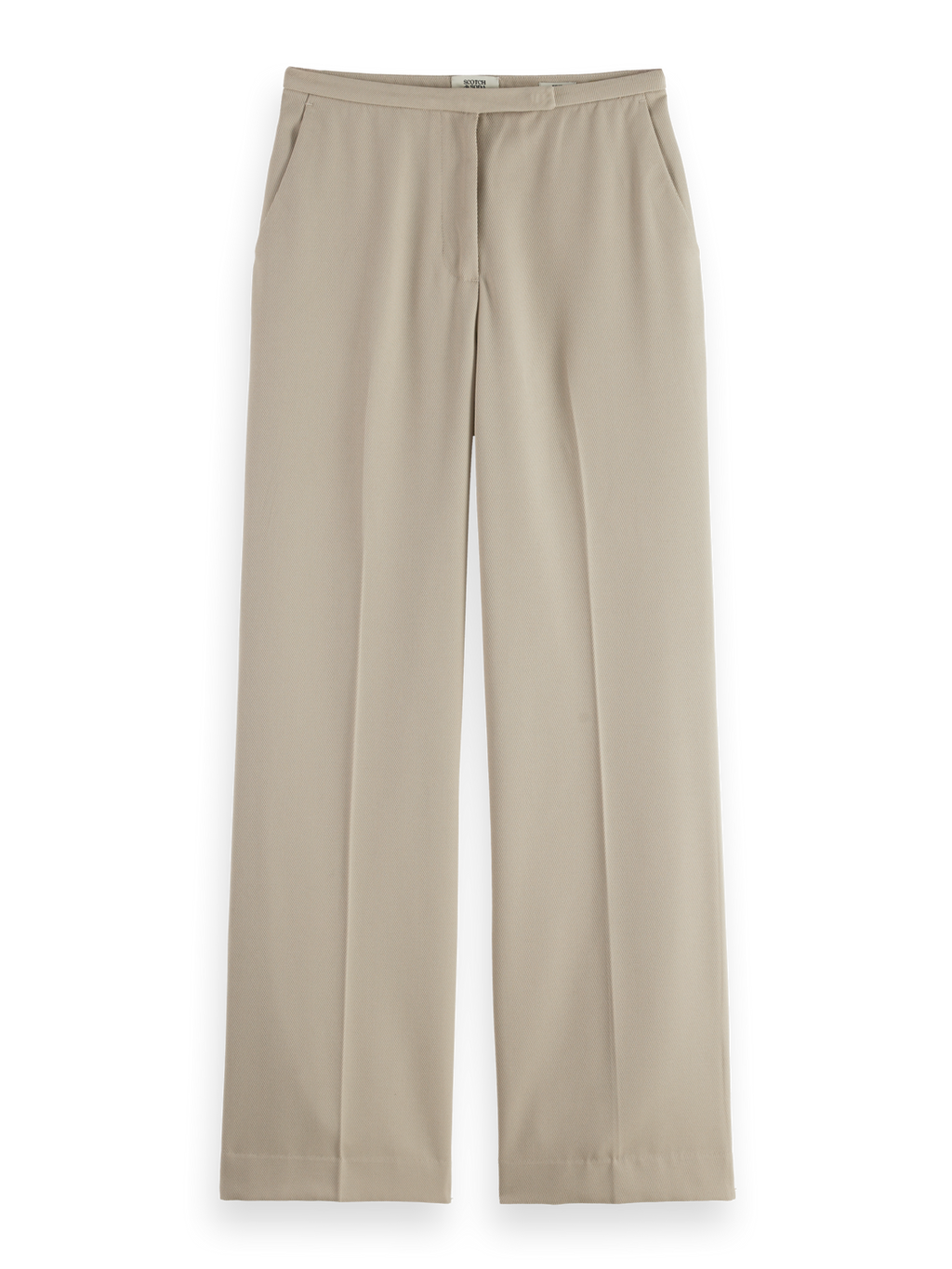 Edie high rise wide leg gabardine pant