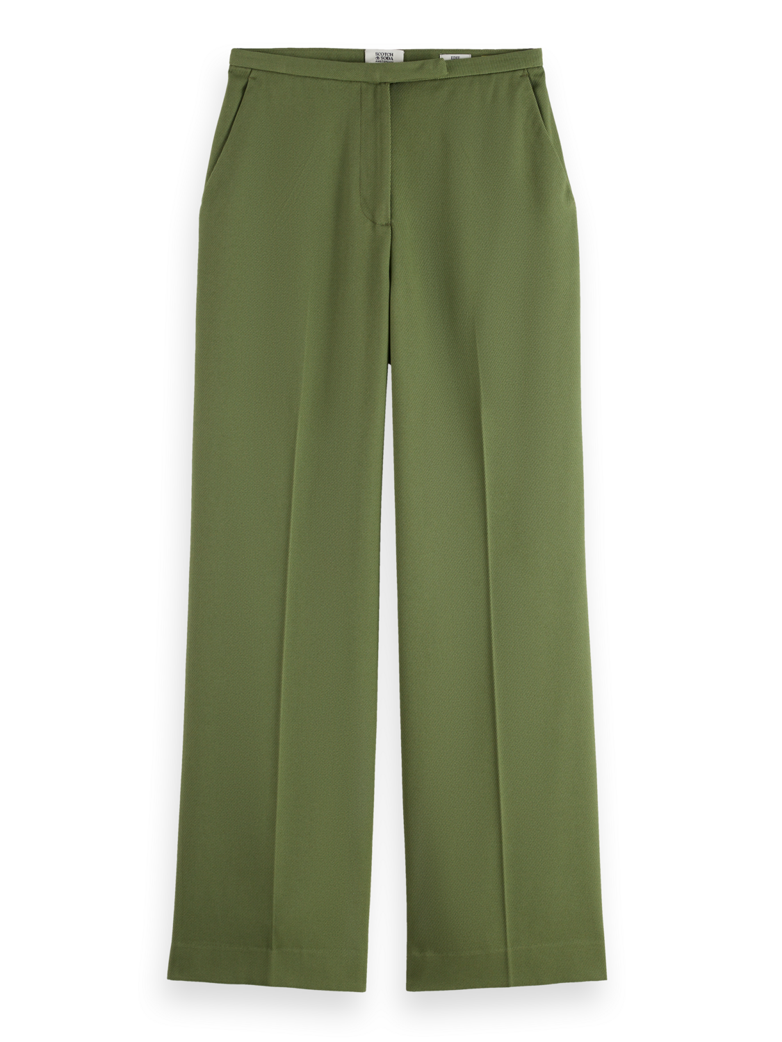 Edie high rise wide leg gabardine pant