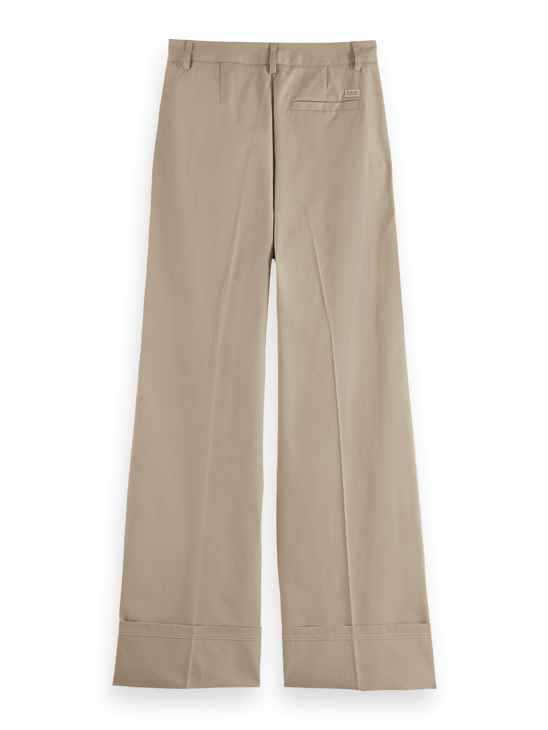 Luca high rise wide leg cuff chino pant