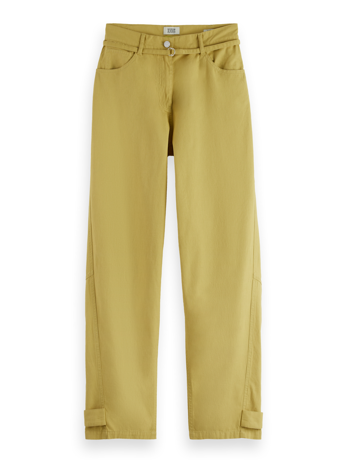 Lotus barrel leg seam detail pant