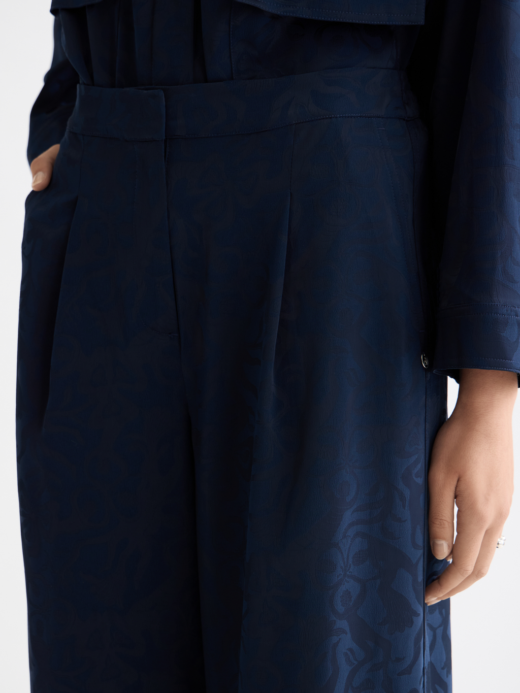 Essentials Eleni high rise wide leg pyjama pants
