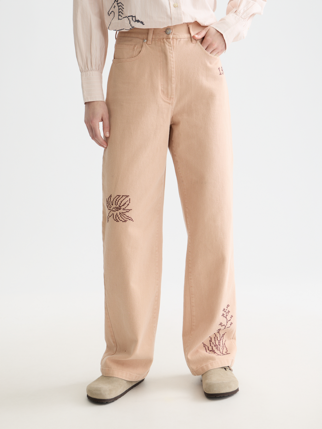 The Ripple high rise straight pants