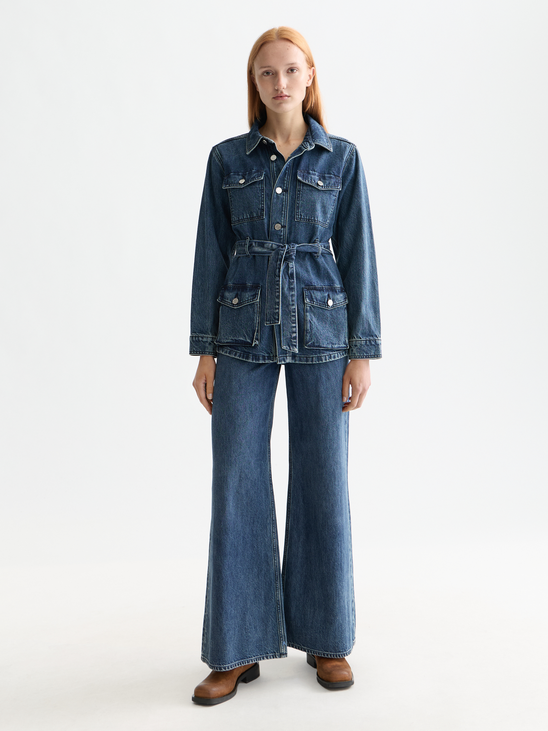 The Wave wide leg denim