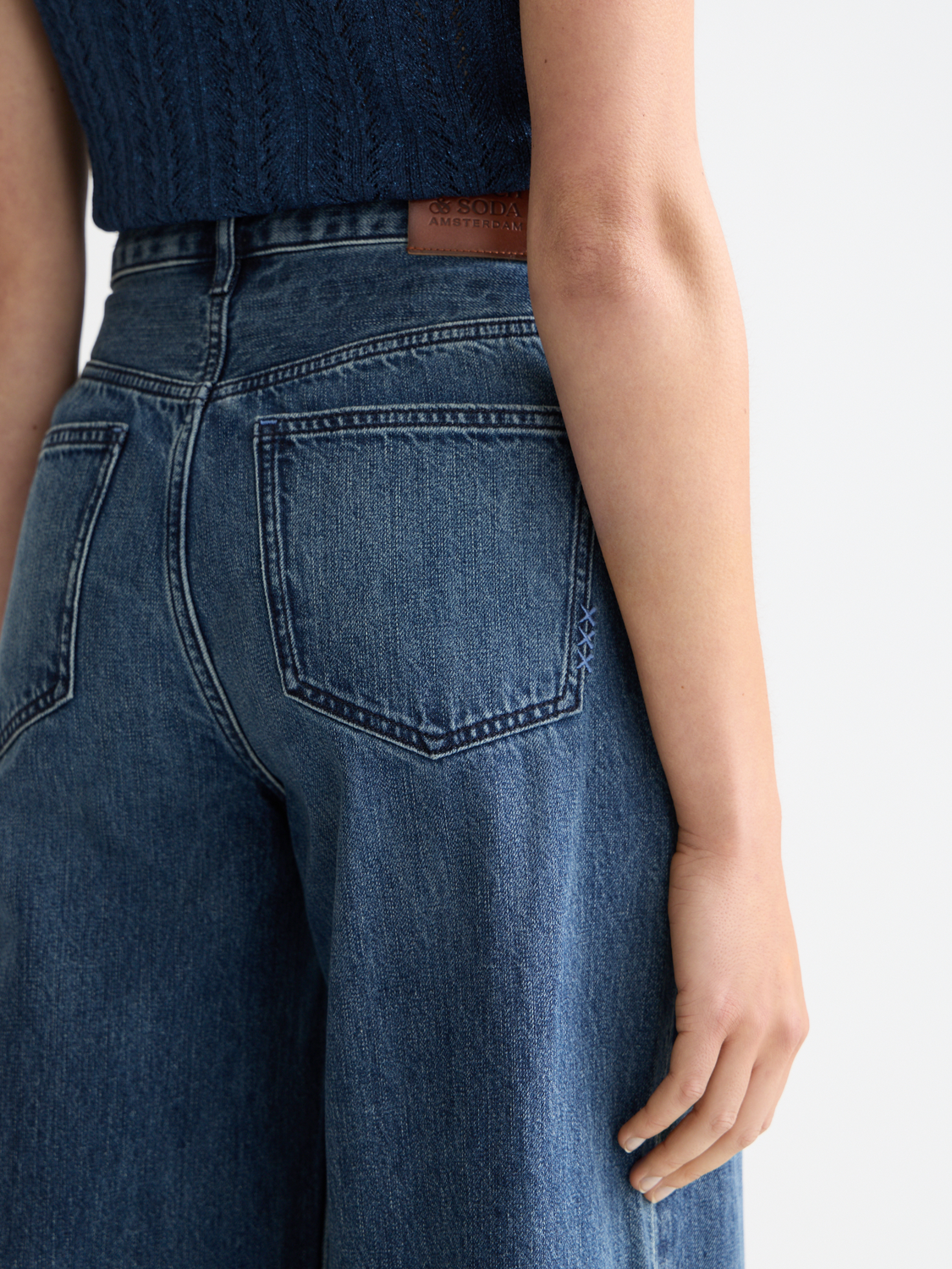 The Wave wide leg denim
