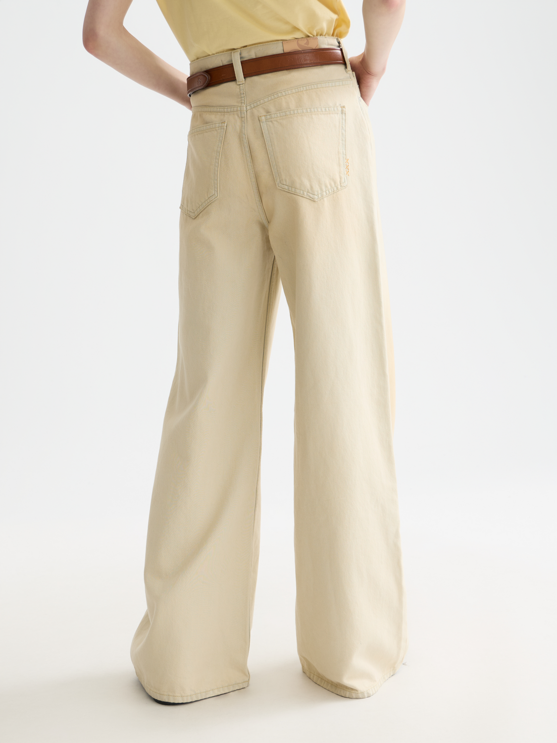 The wave high rise wide denim