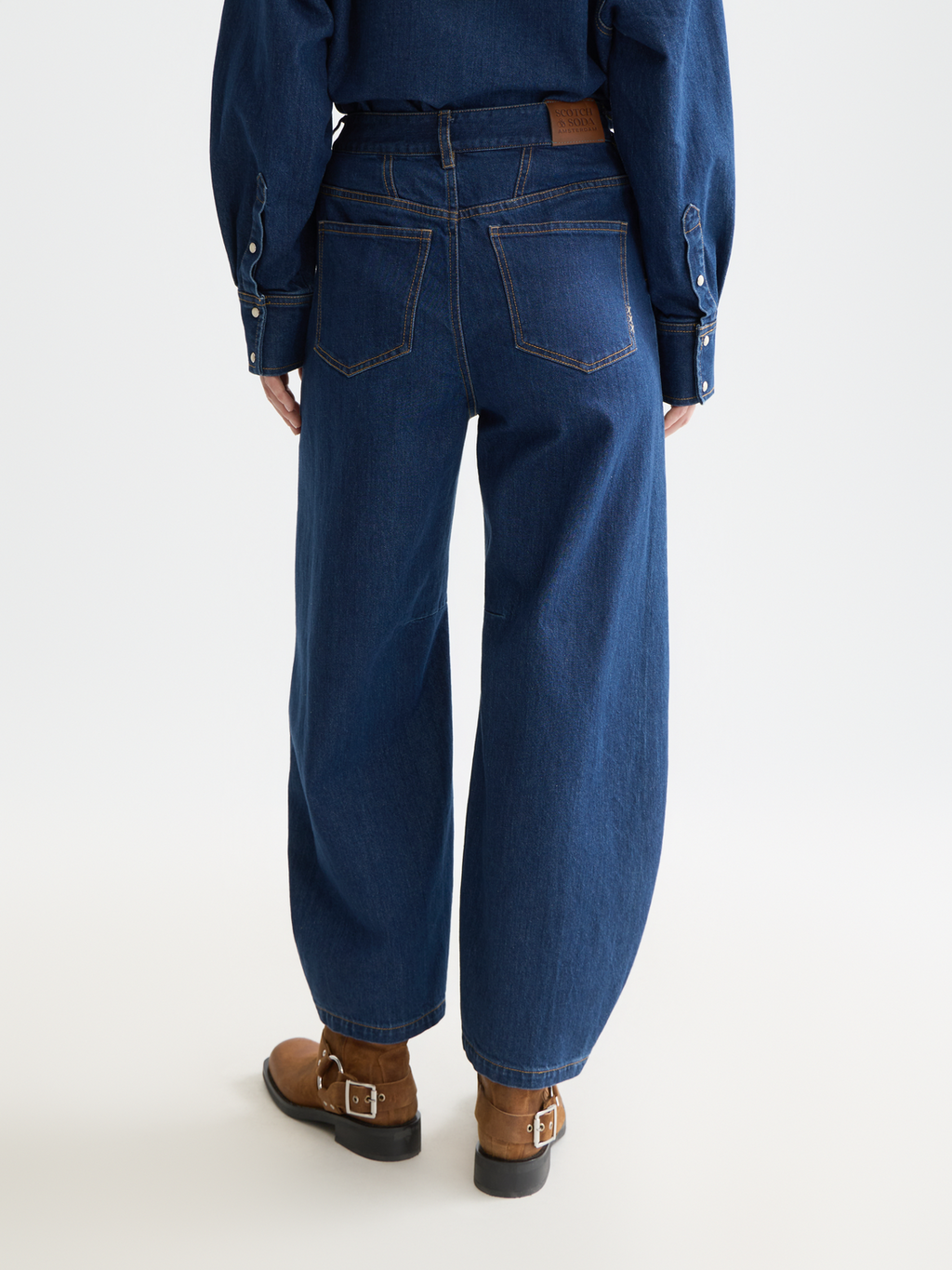 The Loop high rise barrel denim