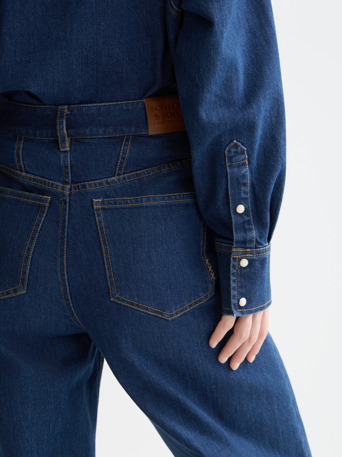 The Loop high rise barrel jeans