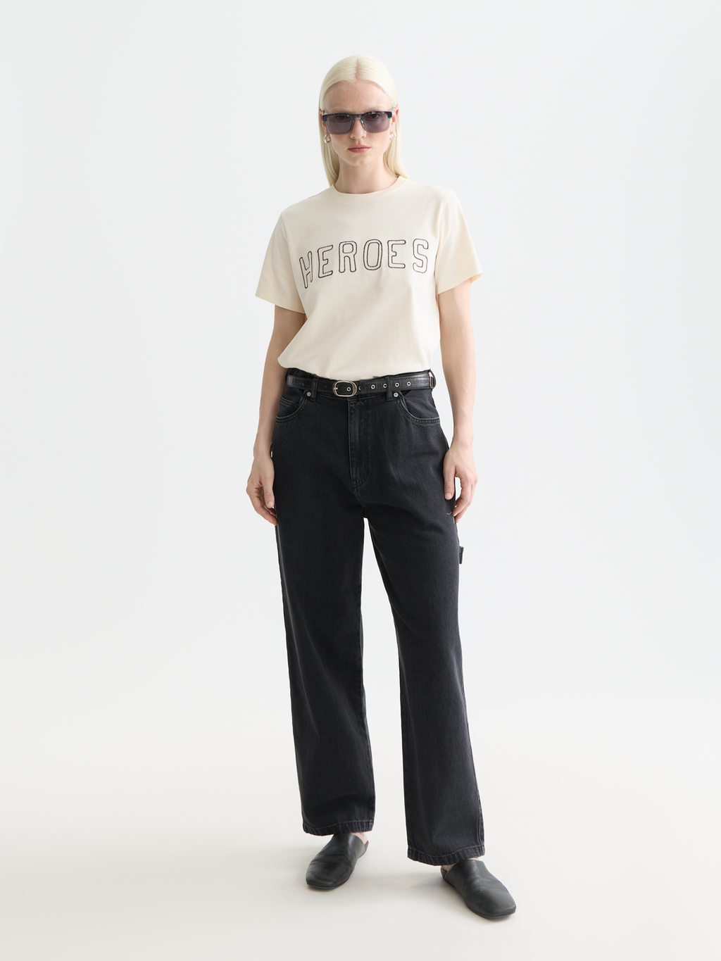 Raine high rise wide denim