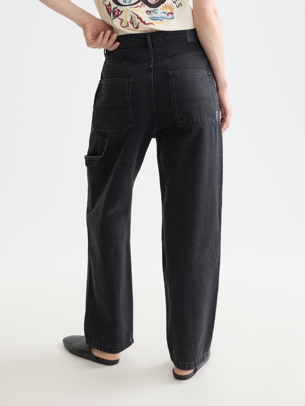 Raine high rise wide denim