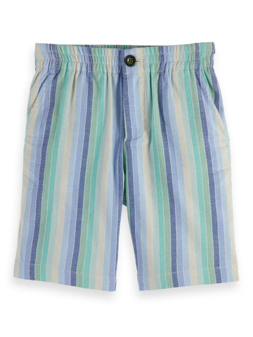 YARN-DYED GRADIENT STRIPE SHORTS